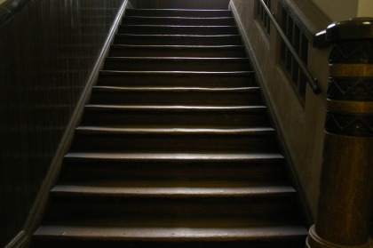 学校の階段 京都de日記
